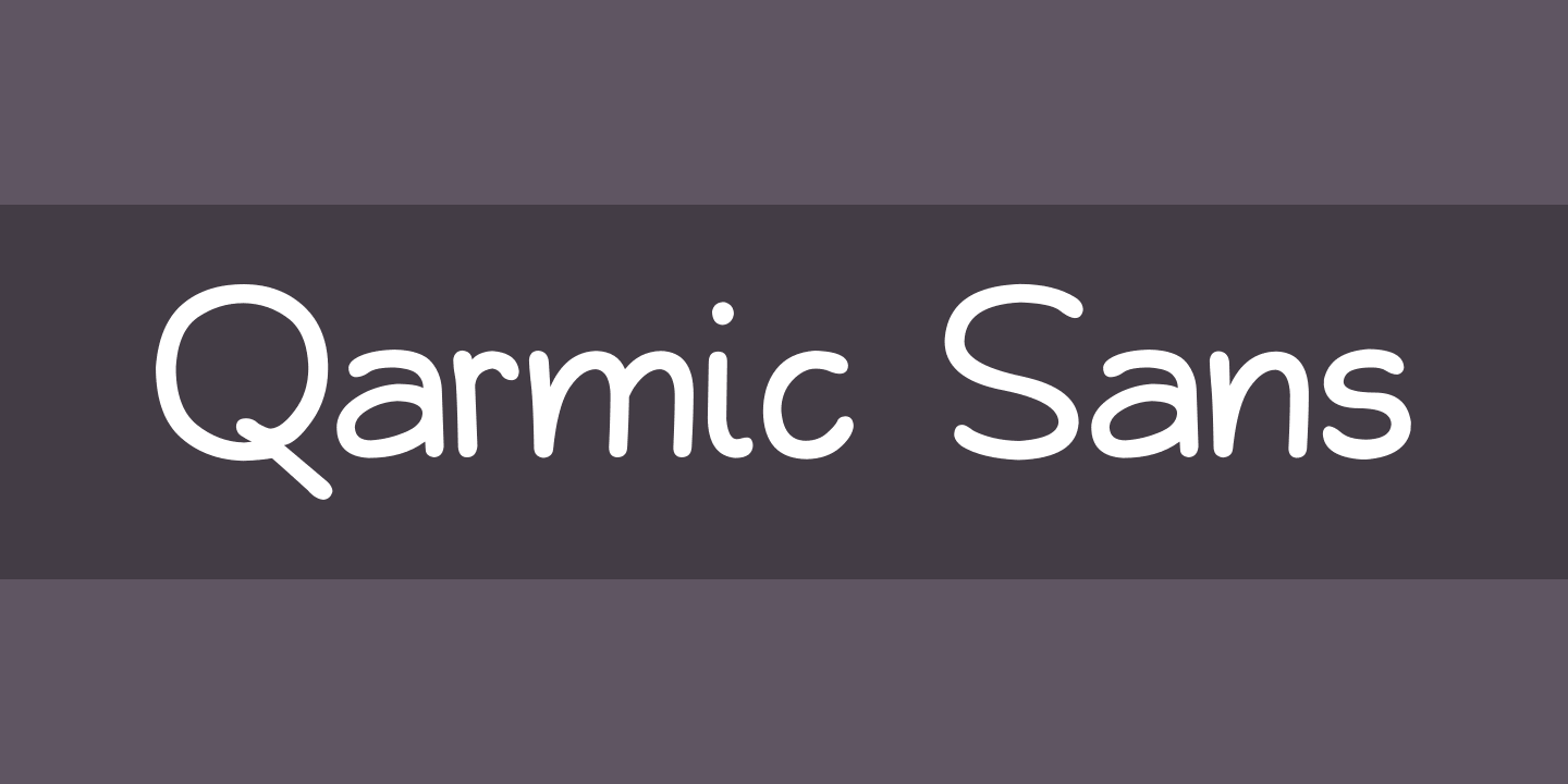 Przykład czcionki Qarmic Sans Regular
